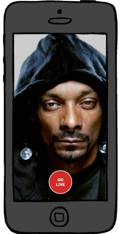 Snoop Dogg about to Go Live